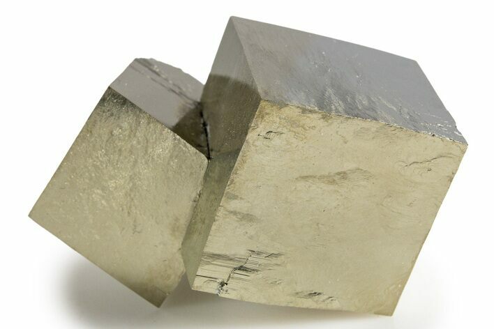 Shiny, Natural Pyrite Cube Cluster - Navajun, Spain #322115